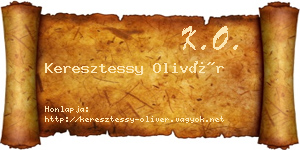 Keresztessy Olivér névjegykártya