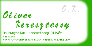 oliver keresztessy business card