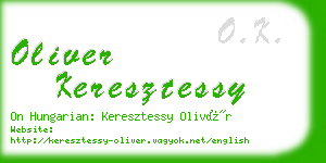 oliver keresztessy business card